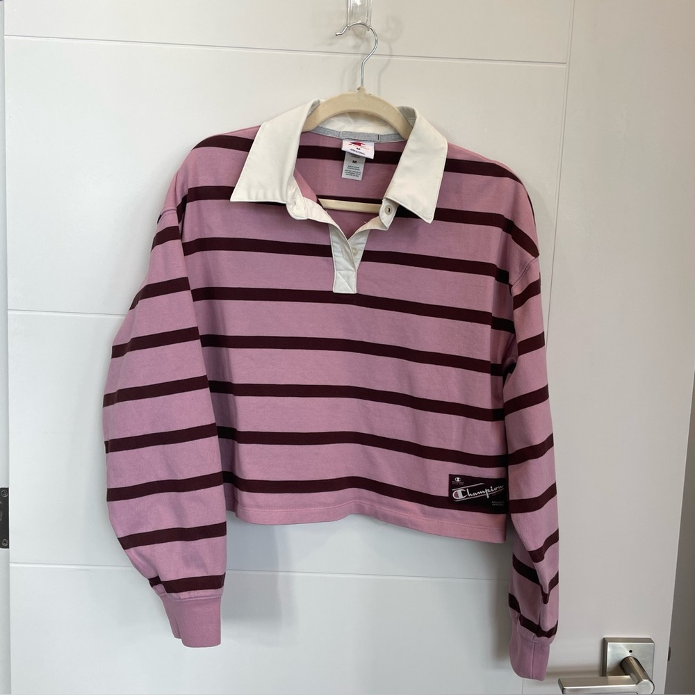 🔥CHAMPION🔥 Women's Striped Top, Medium